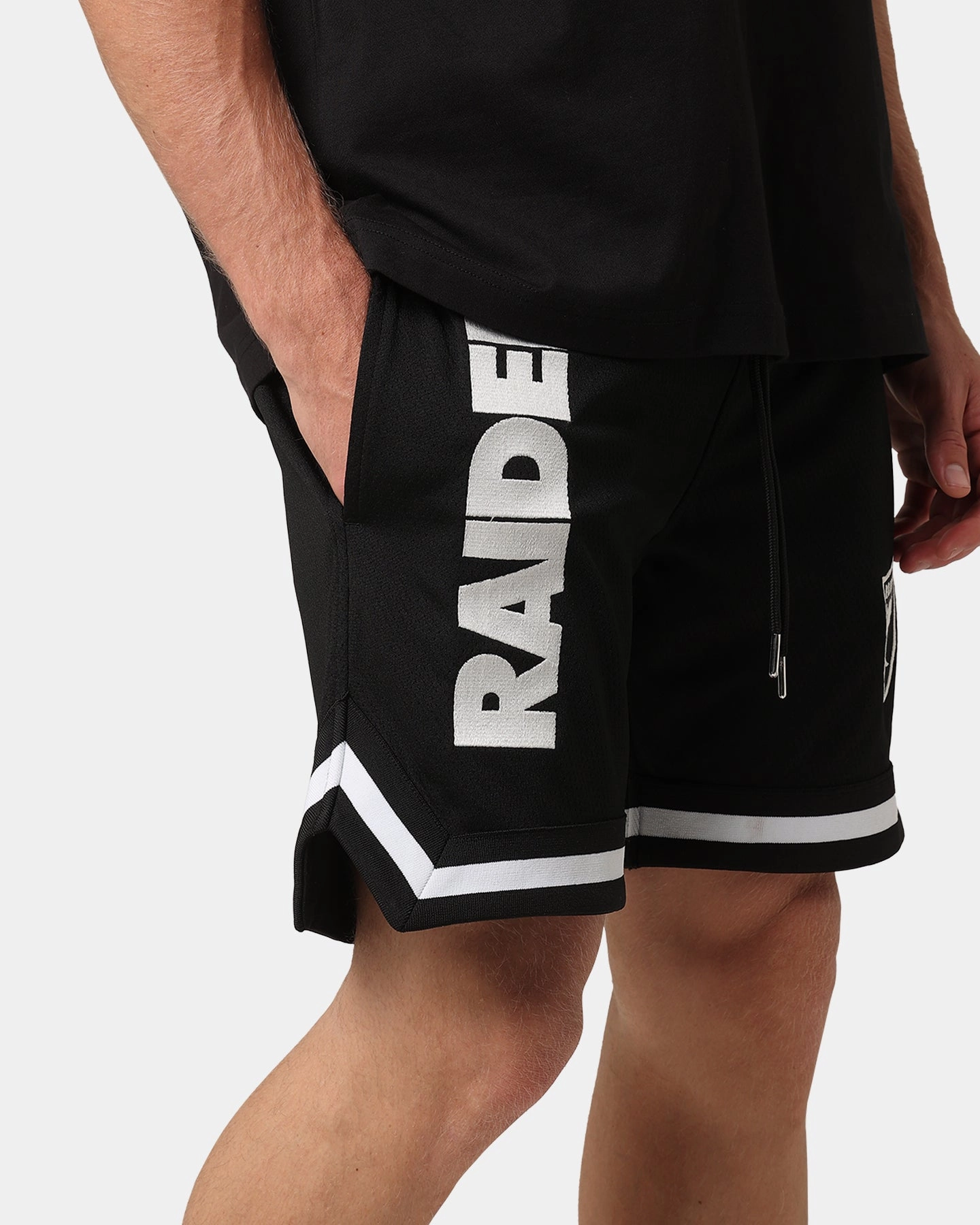 Chill Look Dynamic Flex Zones New Era Las Vegas Raiders Mesh Glow Shorts Black