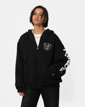 Protect New Era Las Vegas Raiders Sleeve Script Hoodie Black/White