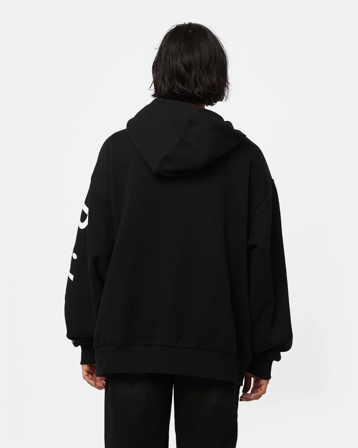 New Era Las Vegas Raiders Sleeve Script Hoodie Black/White DoubleReinforced Zipper