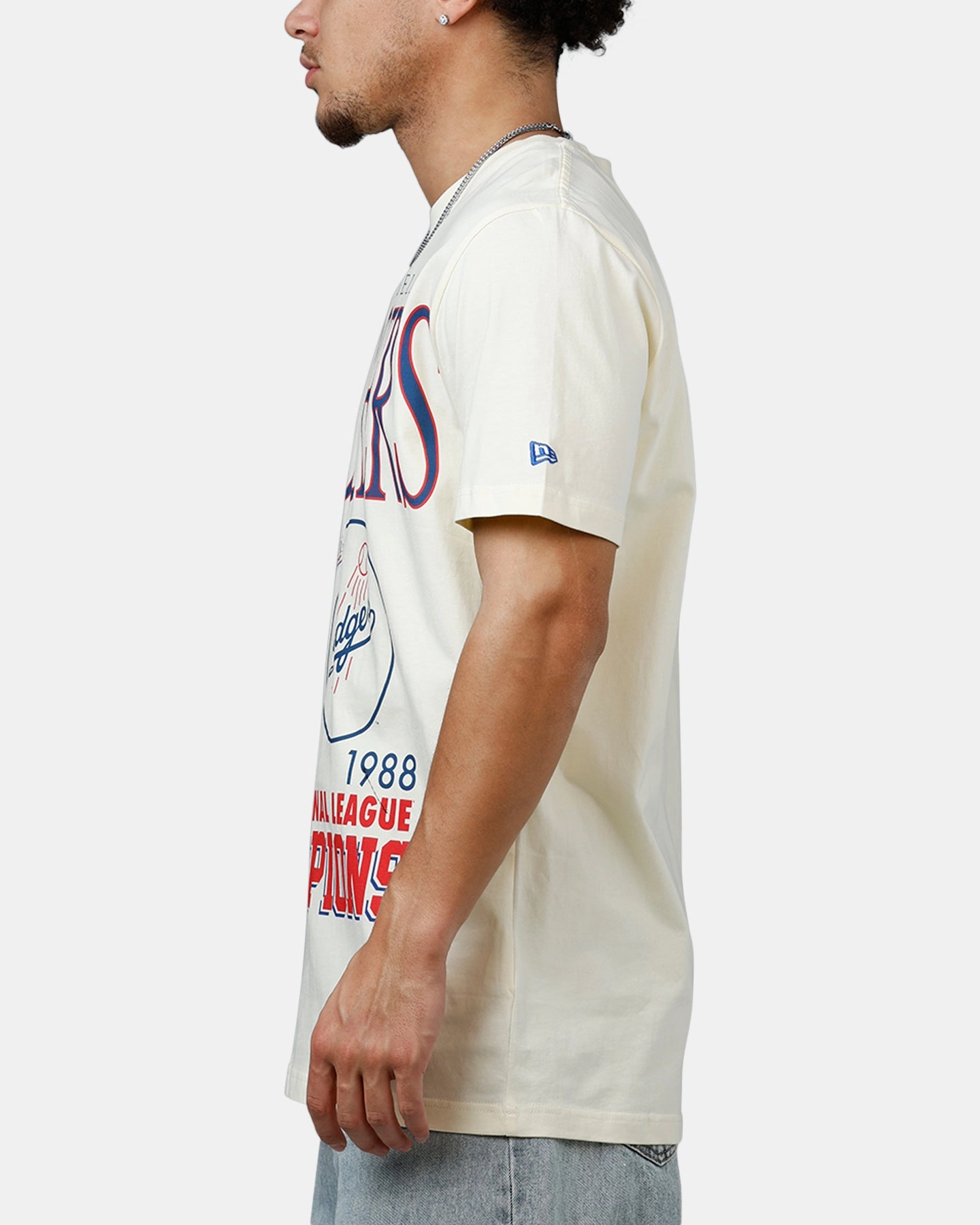 New Era Los Angeles Dodgers 1988 Vintage Champs T-Shirt White Perfect for Any Outfit Long Lasting Color