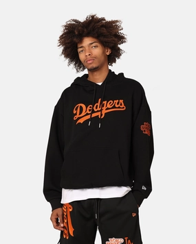 Foundation New Era Los Angeles Dodgers 'Scary Nights' Oversized Hoodie Black/Orange