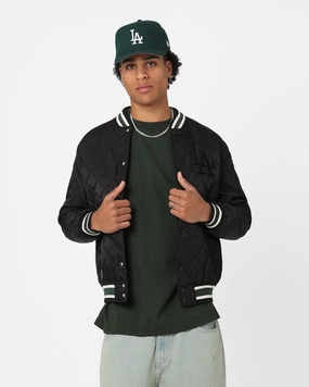 New Era Los Angeles Dodgers Jacket Black Poise suitable for beach vacations