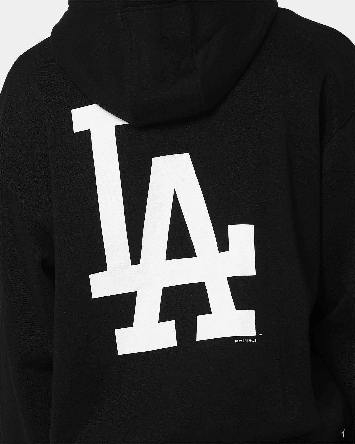 New Era Los Angeles Dodgers Oversized Hoodie Black Machine washable Hidden Zipper Closure