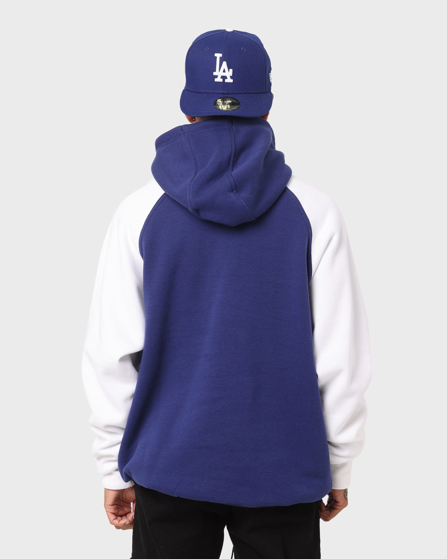New Era Los Angeles Dodgers Raglan Hoodie Royal Street Fashion Hint