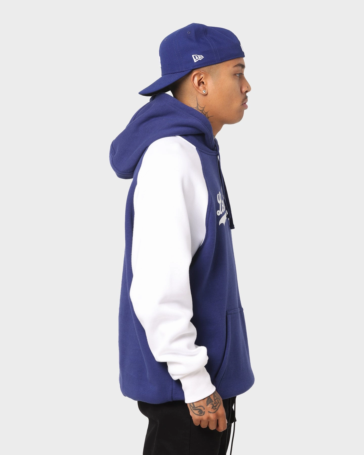 New Era Los Angeles Dodgers Raglan Hoodie Royal Active Lifestyle