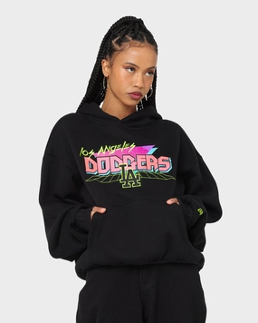 New Era Los Angeles Dodgers Retro Arcade Hoodie Black Weightless Construction Ventilation Grommets