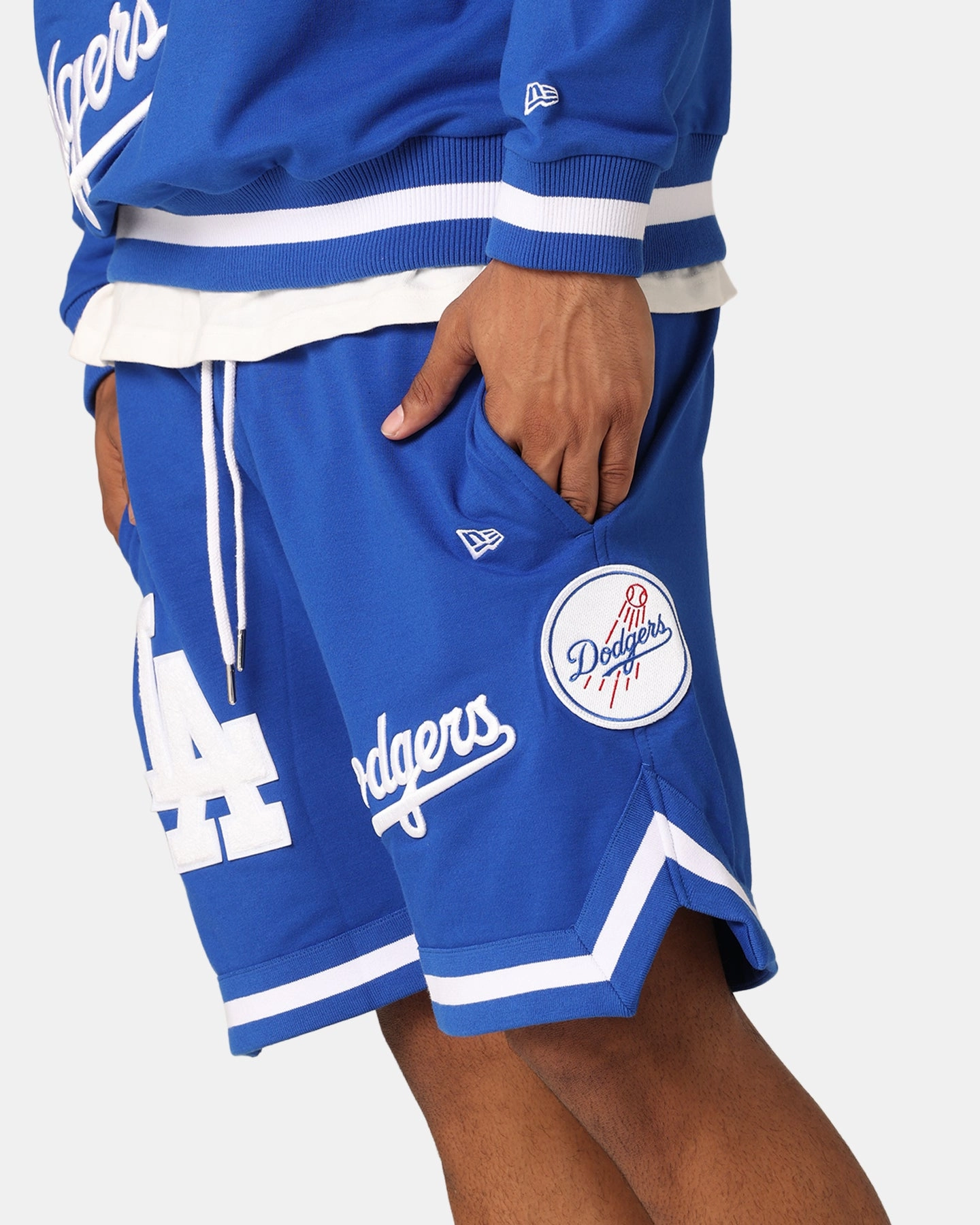 New Era Los Angeles Dodgers Shorts Bright Royal Anti Pill Surface Home Wear