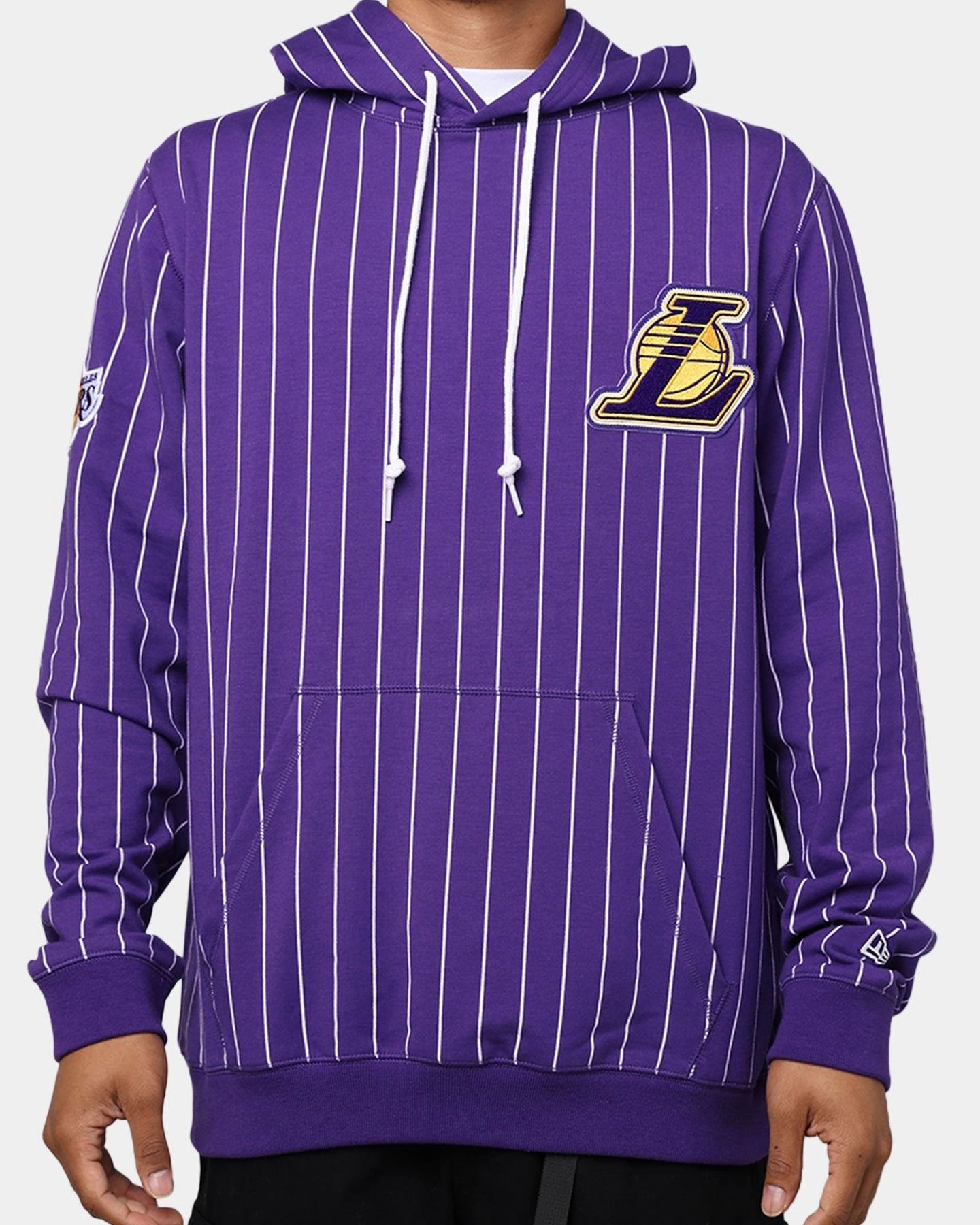 Eliminate Solid Color New Era Los Angeles Lakers Logo Select Hoodie OTC