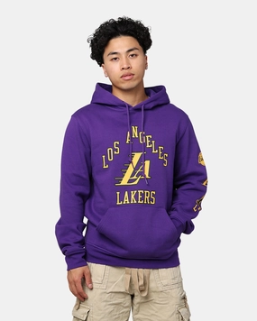Weekend Vibe Side Pockets New Era Los Angeles Lakers NBA 2023 Hoodie Purple