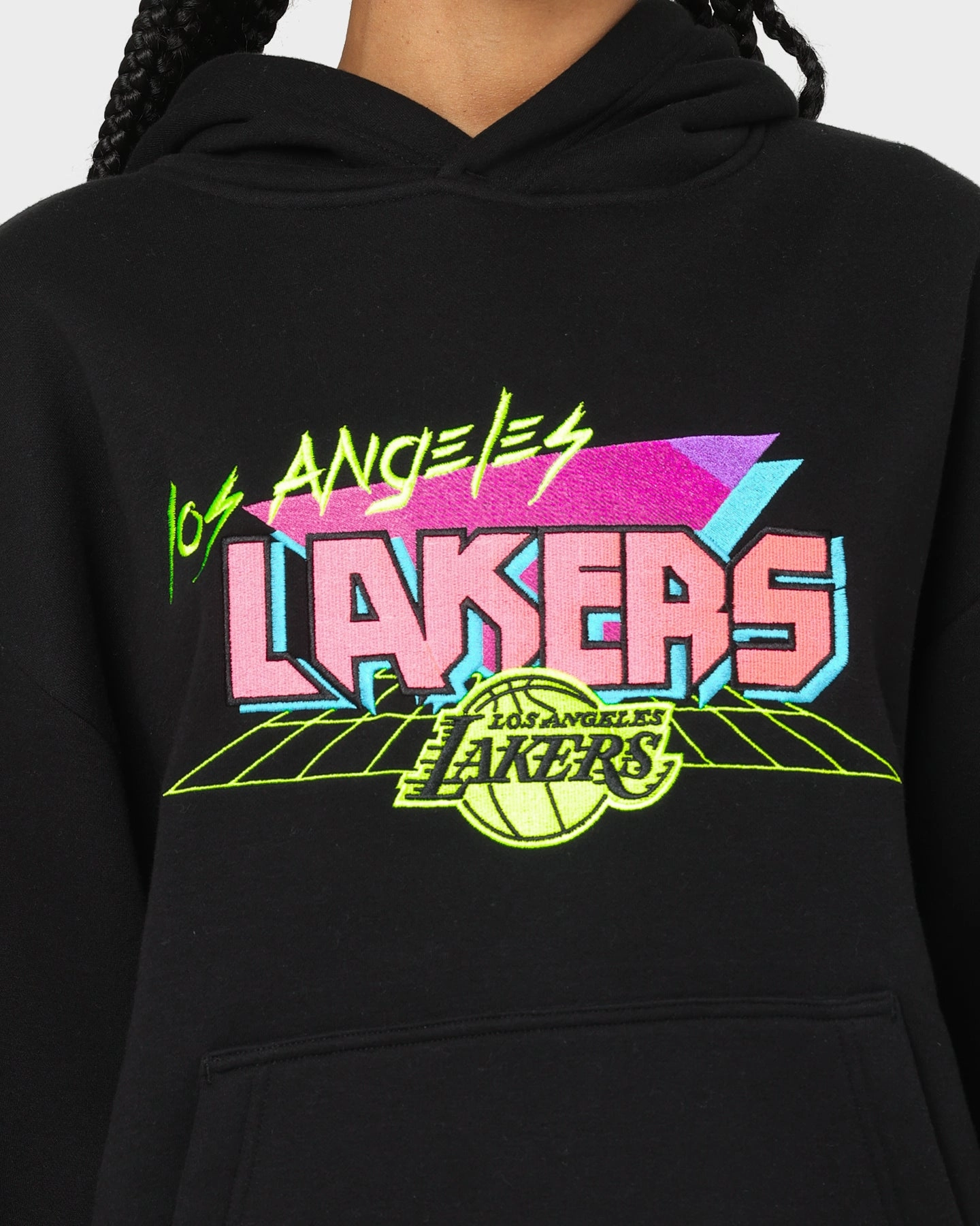 Weather Fit New Era Los Angeles Lakers Retro Arcade Hoodie Black