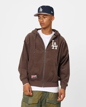 New Era Los Angeles Oversized Zip Hoodie Moss State