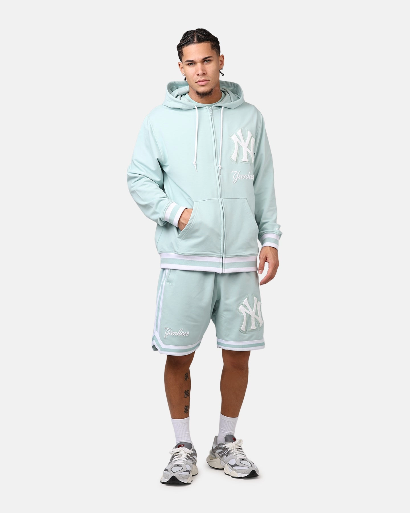Functional Wear rural people New Era New York Yankees 'Logo Select Mint' Full Zip Hoodie Mint/White