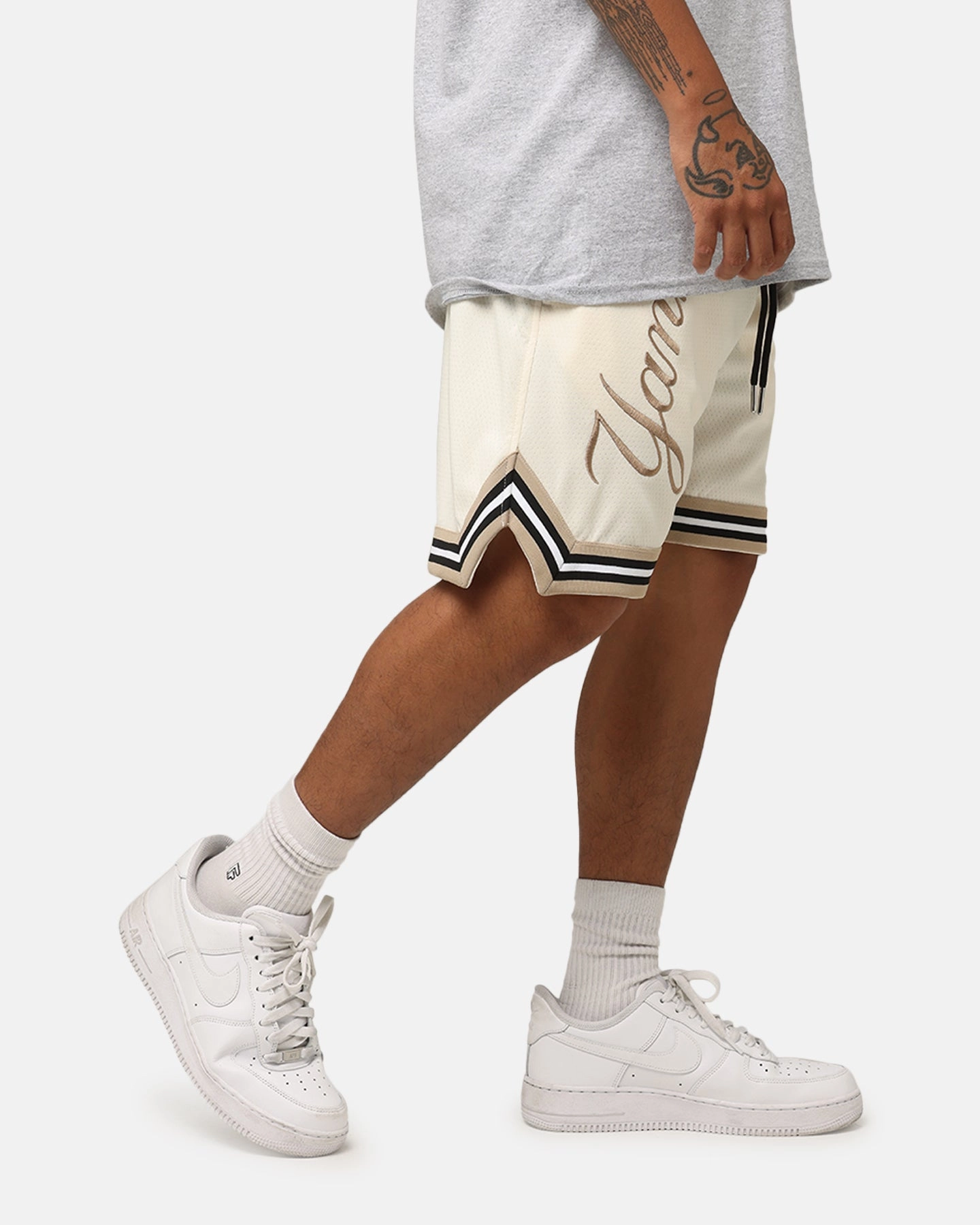 New Era New York Yankees Mesh Shorts Light Beige beach shorts