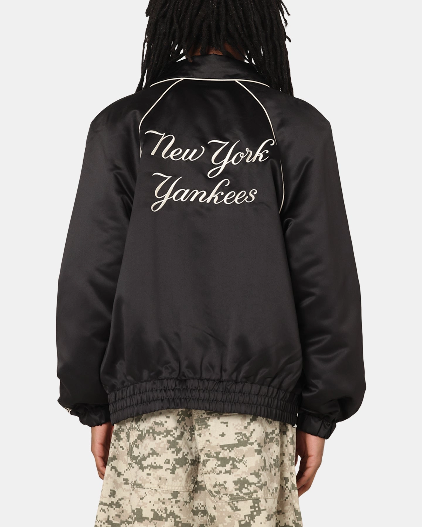 New Era New York Yankees MLB Club Jacket Black upcycled design