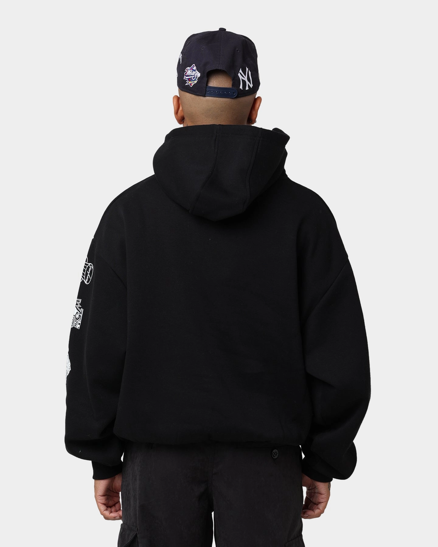 Casual Outdoor Wear New Era New York Yankees Oversized Hoodie Black/White