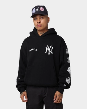 New Era New York Yankees Oversized Hoodie Black/White keepsake Gift