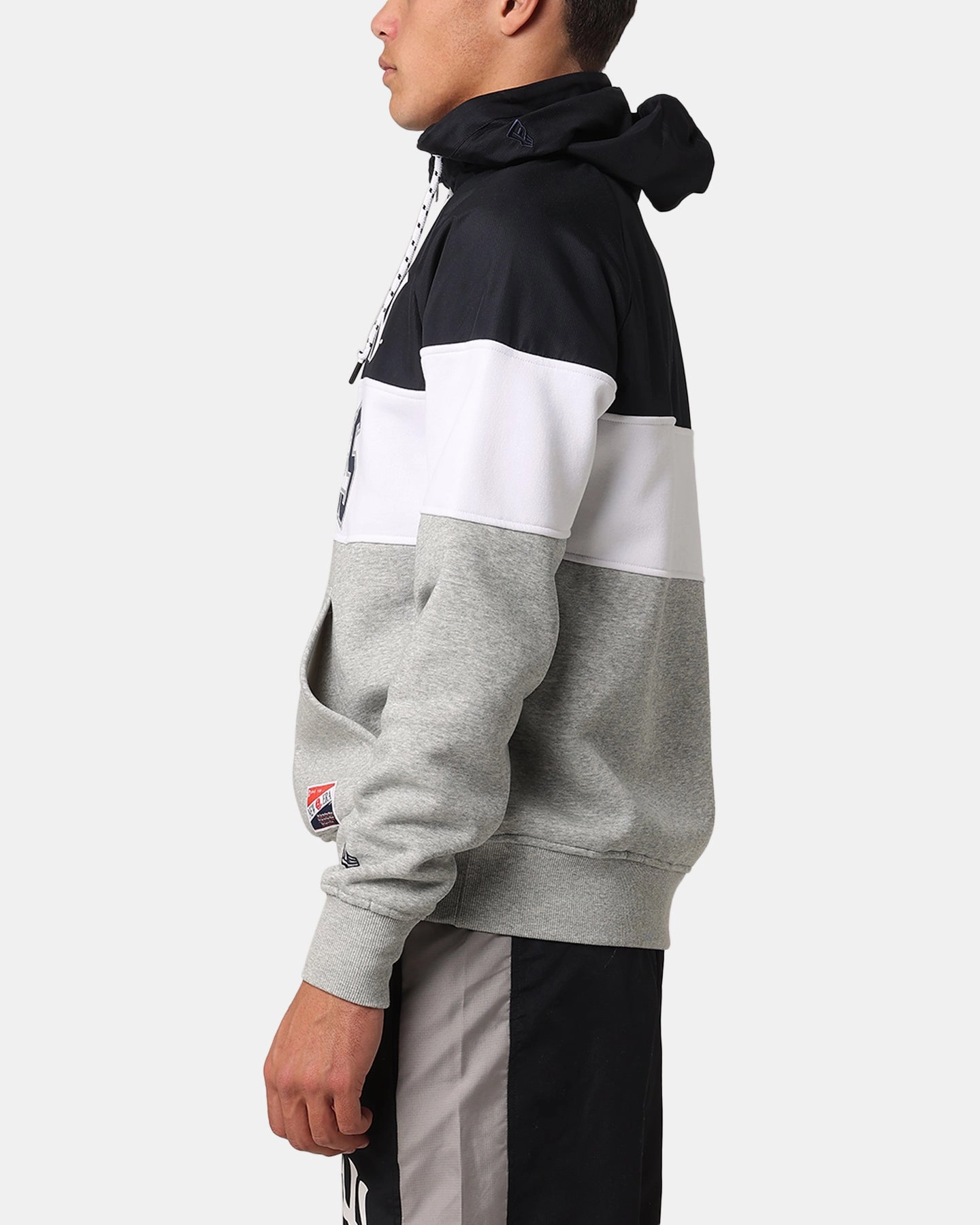New Era New York Yankees Quarter Zip Hoodie Navy All weather
