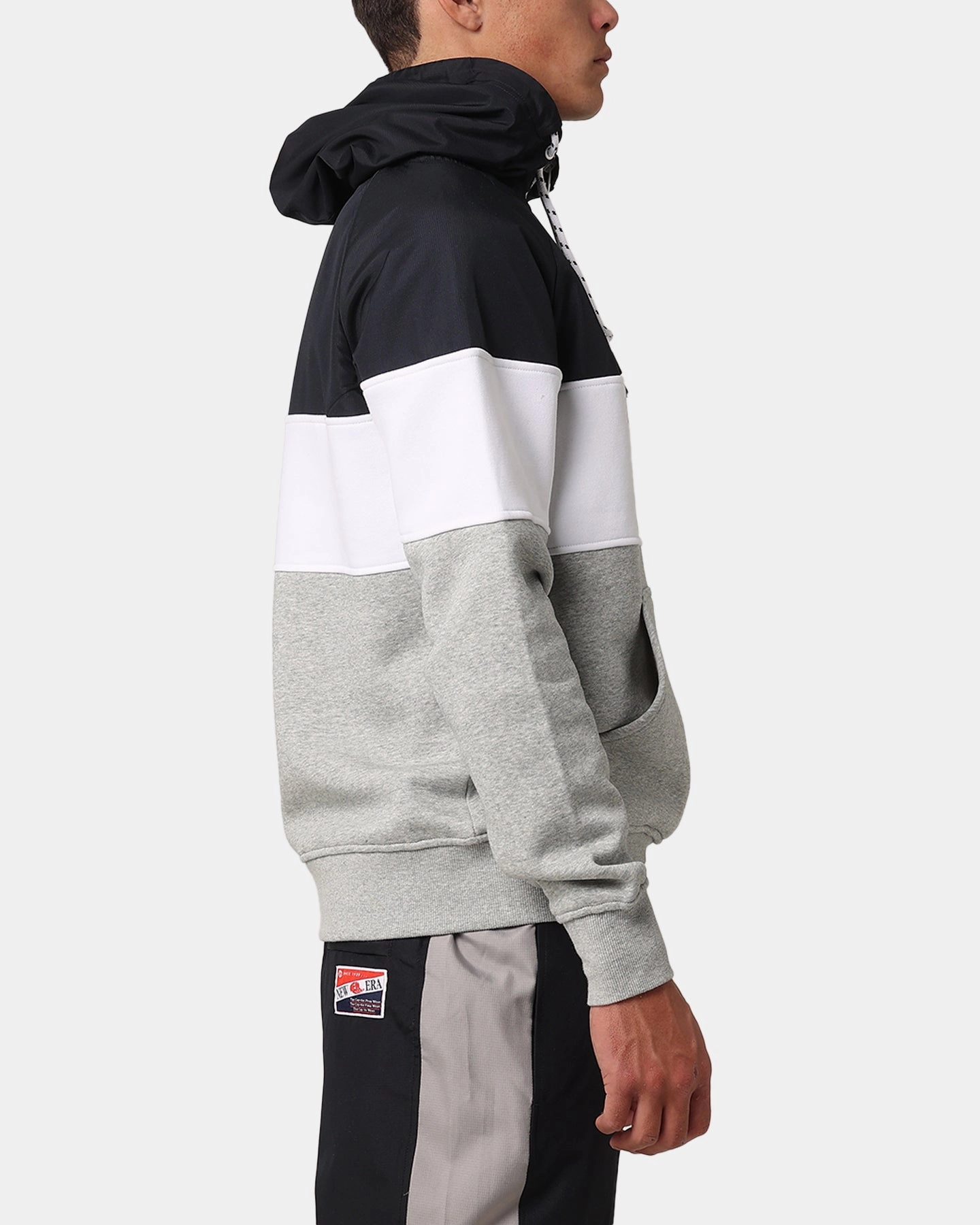 anniversary SlitPockets New Era New York Yankees Quarter Zip Hoodie Navy