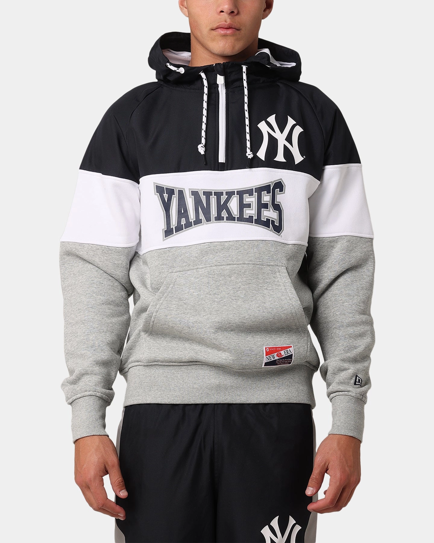 Fedora New Era New York Yankees Quarter Zip Hoodie Navy