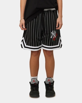 New Era New York Yankees Rose Mesh Shorts Black Rough texture