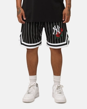 New Era New York Yankees Rose Mesh Shorts Black Vintage Look