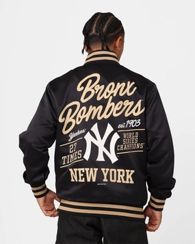 New Era New York Yankees Satin Jacket Navy Neutral Comfort Classic Comfort