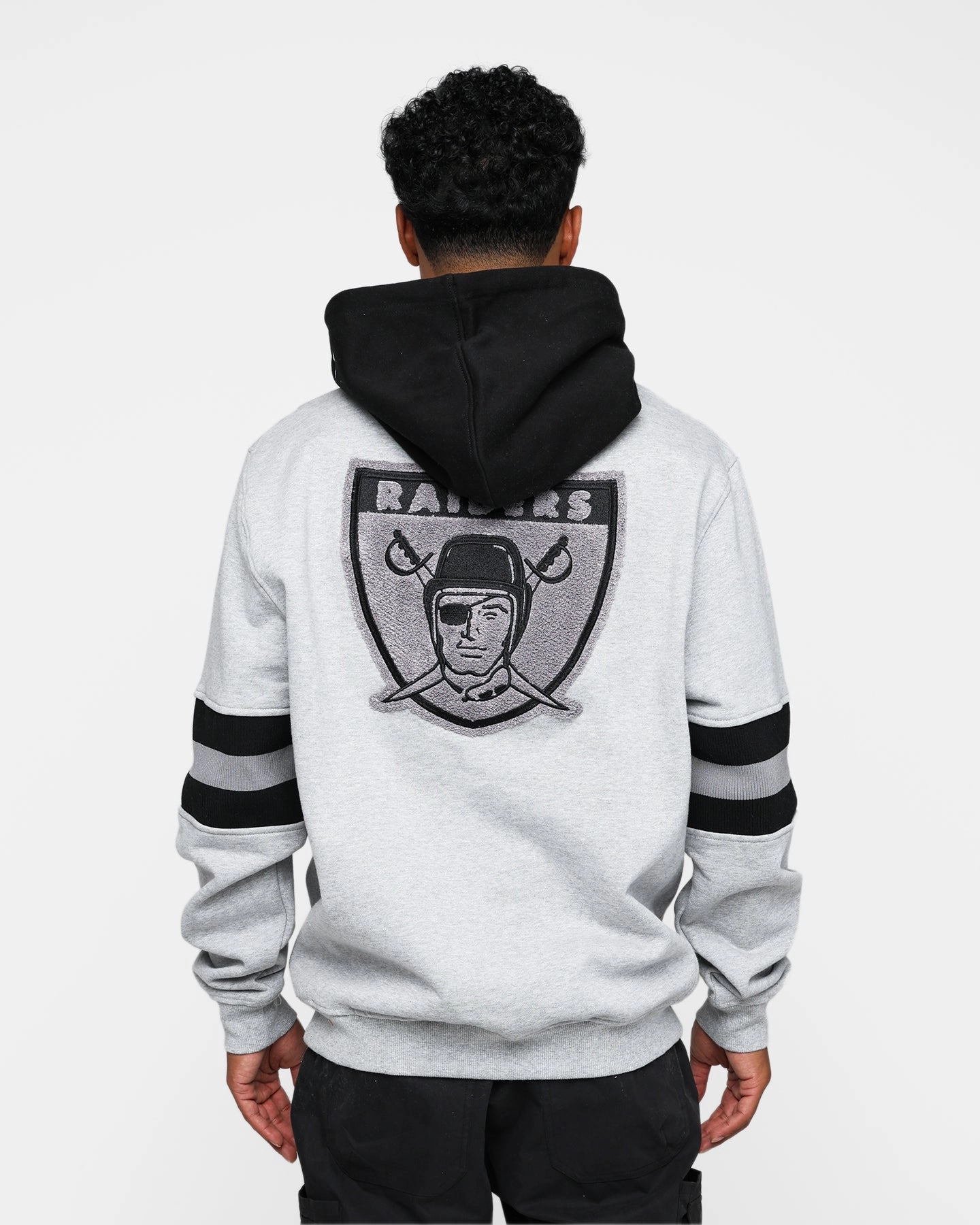 Frictionless Cuffs New Era Oakland Raiders Hoodie Grey
