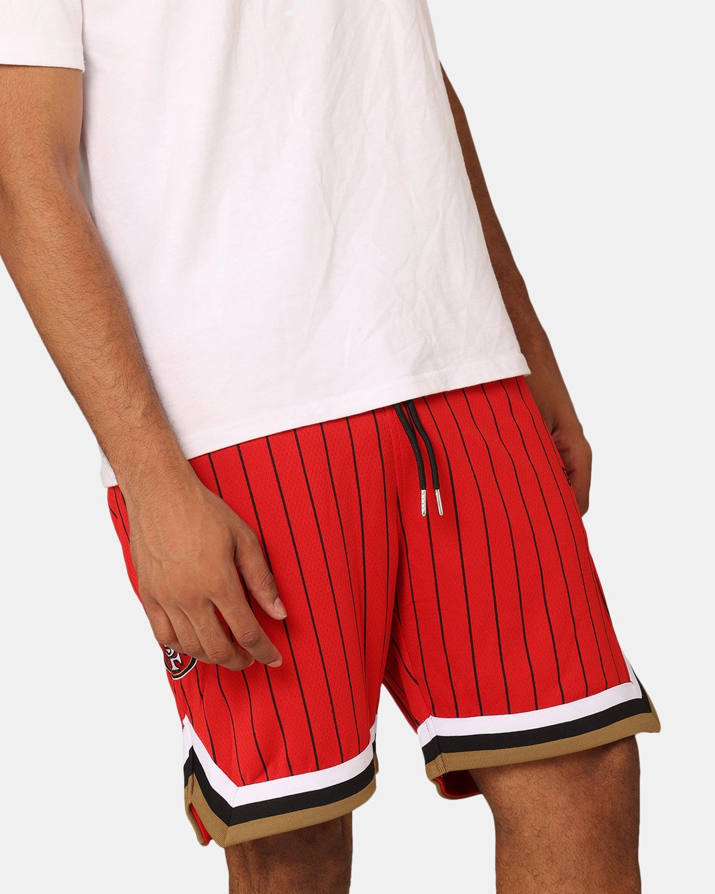 hypoallergenic material Lounge Wear New Era San Francisco 49ers Pinstripe Shorts OTC