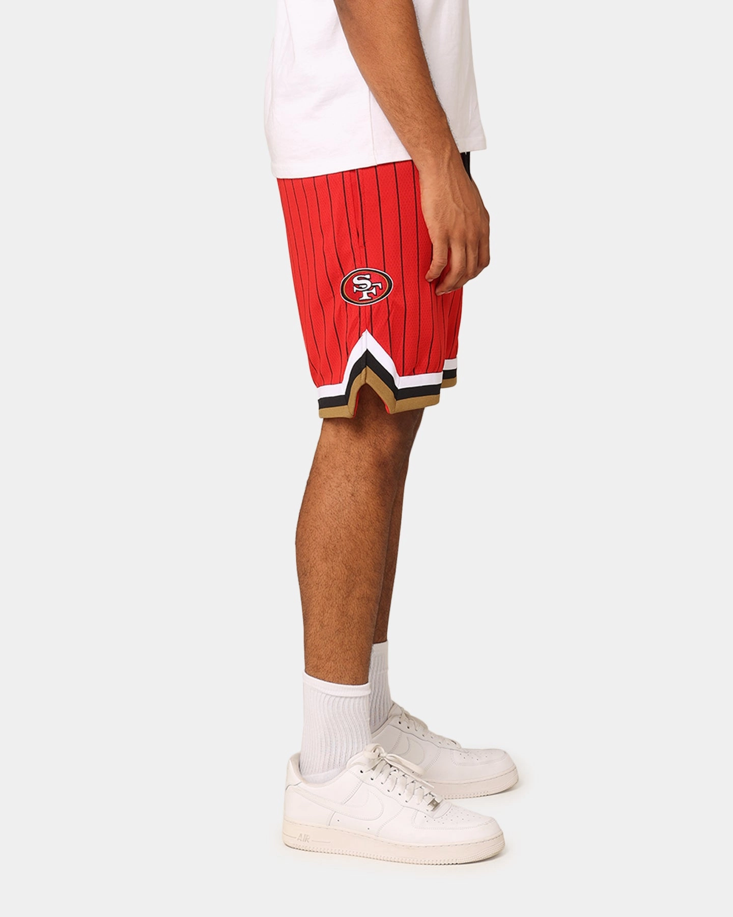 Minimalist Style New Era San Francisco 49ers Pinstripe Shorts OTC
