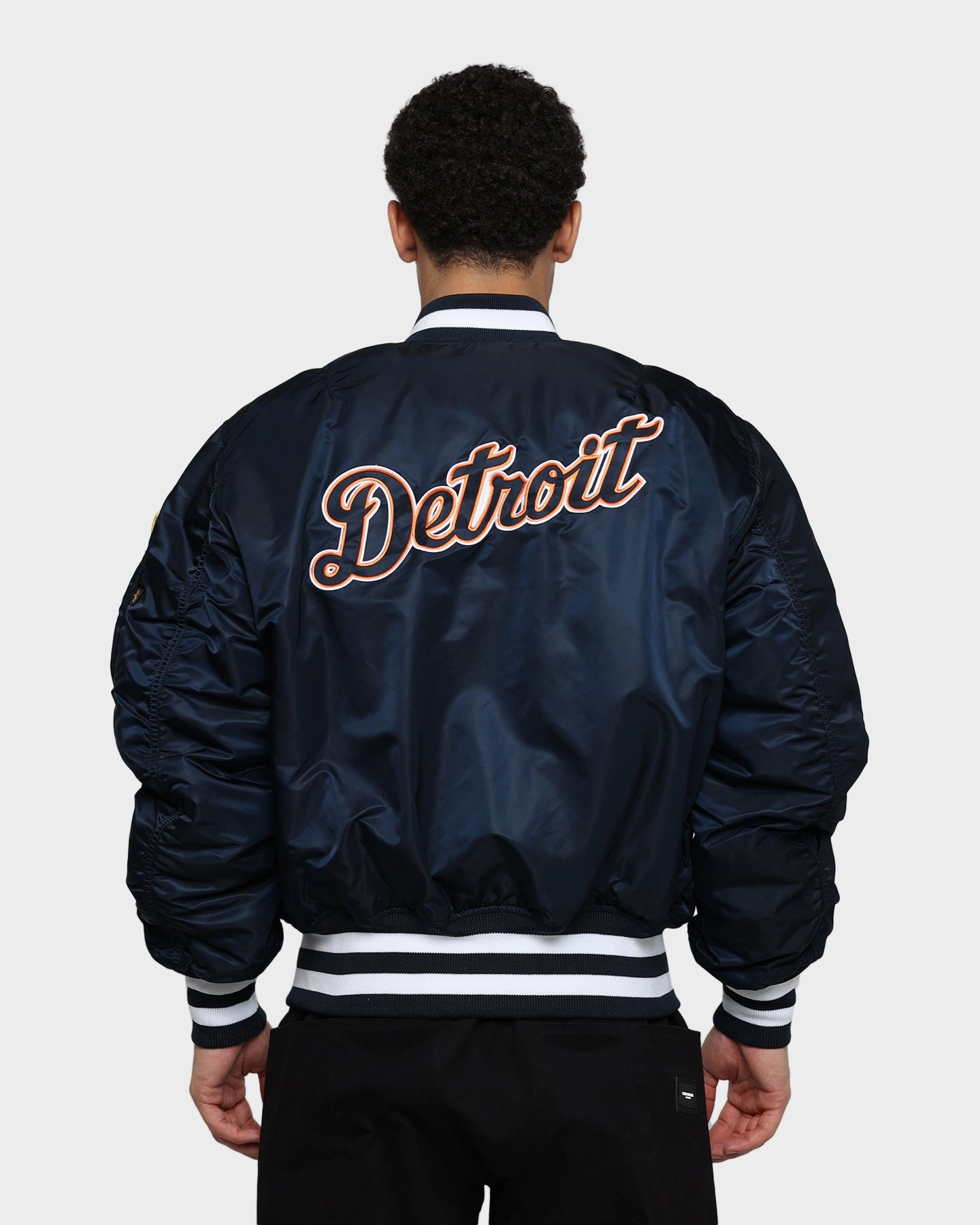 shopping New Era X Alpha Series X NFL Detroit Tigers MA-1 Bomber Jacket Blue