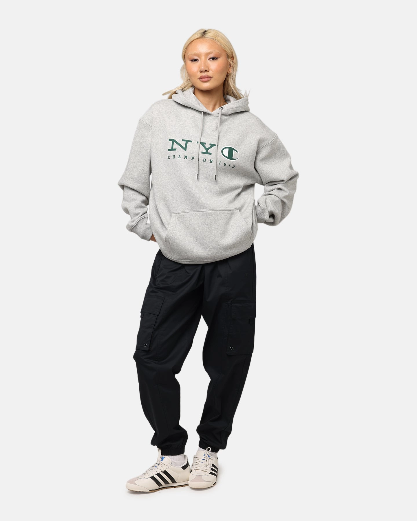 Champion Rochester Graphic Hoodie Grey Interchangeable Liner System