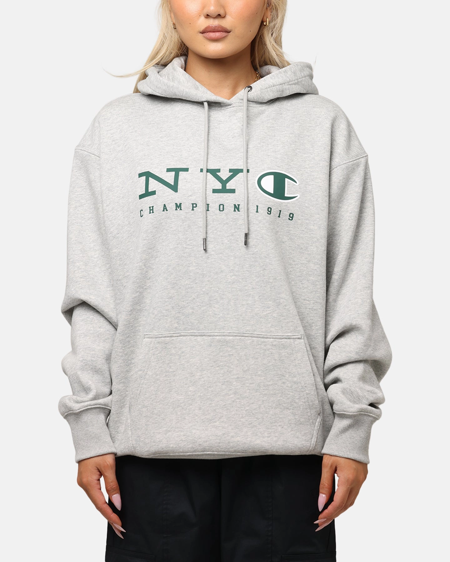 Champion Rochester Graphic Hoodie Grey Infatuation