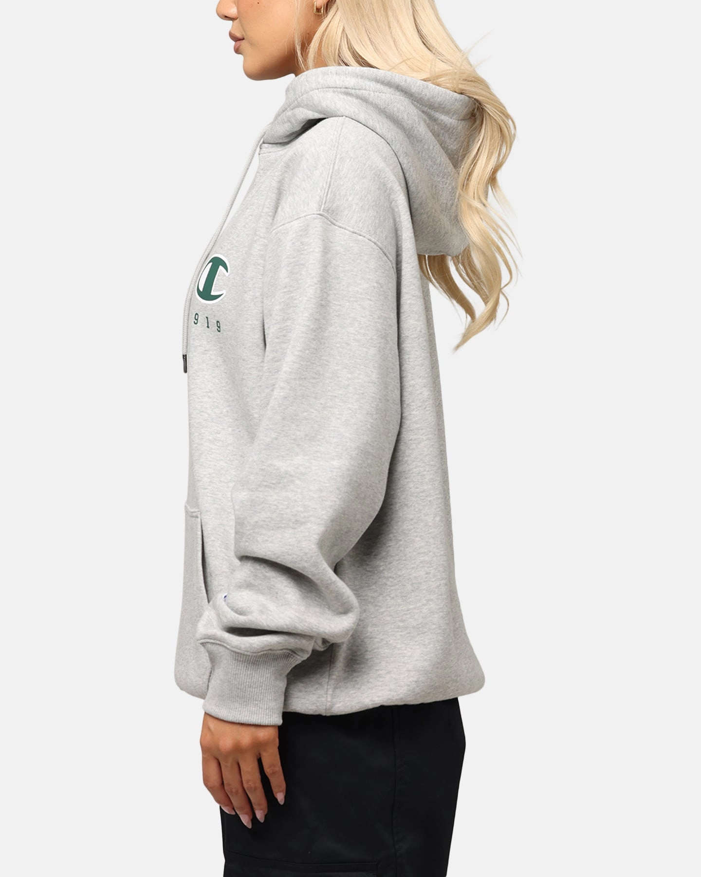 Champion Rochester Graphic Hoodie Grey Art Exhibition