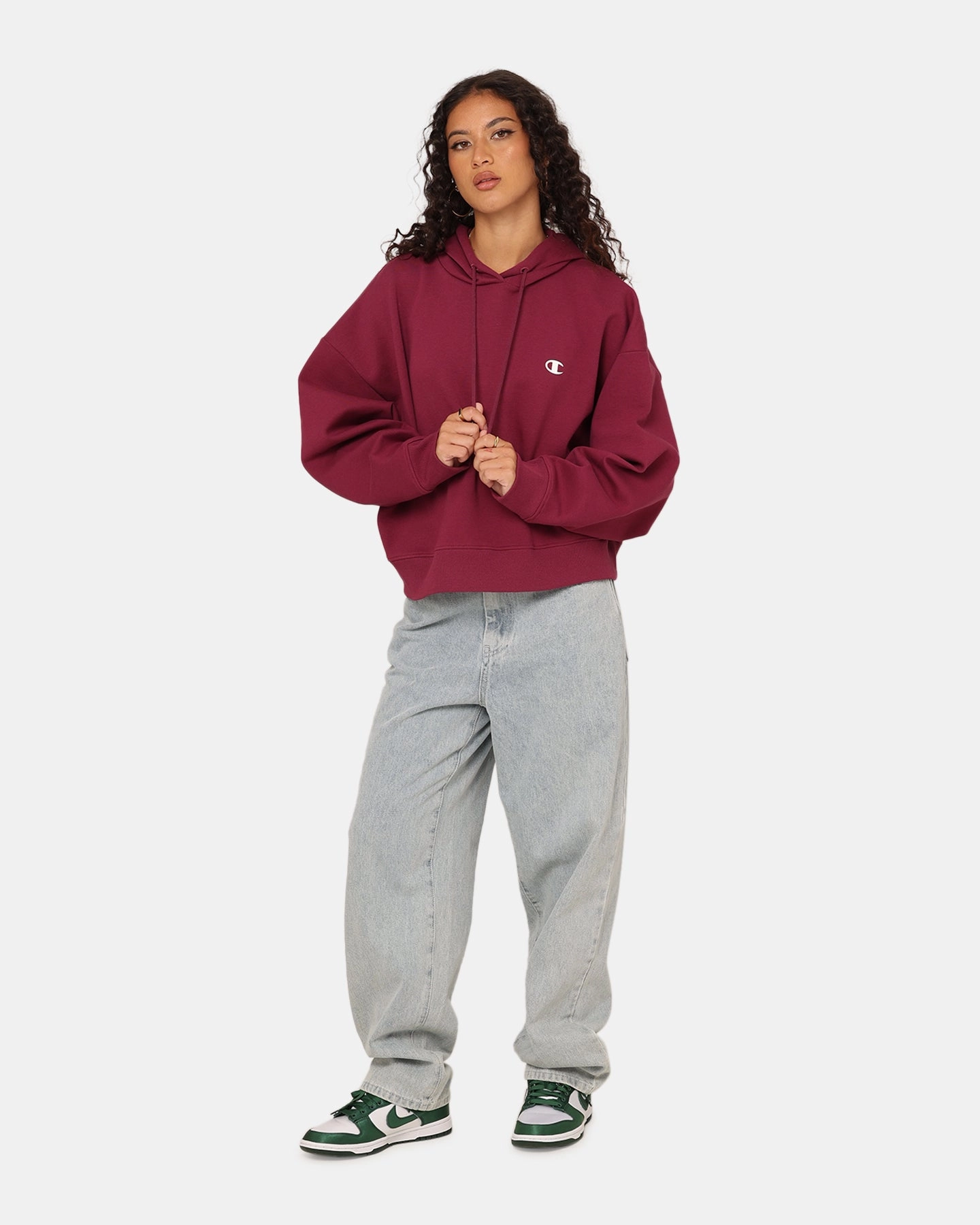 Champion Women's Rochester Base Hoodie Plum Fairy Evolve