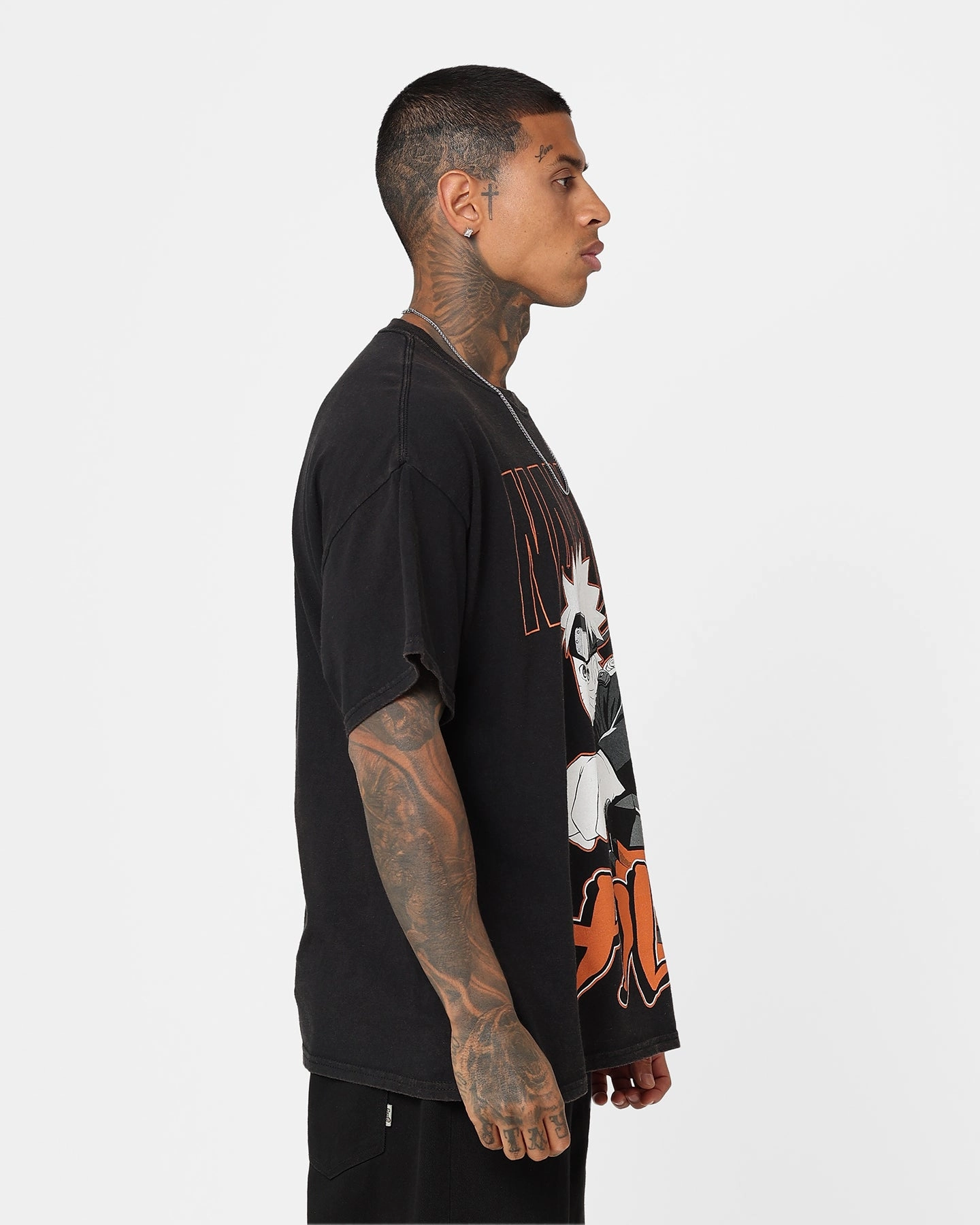 Goat Crew X Naruto Naruto Vintage T-Shirt Black Wash City Fashion Sustainable production
