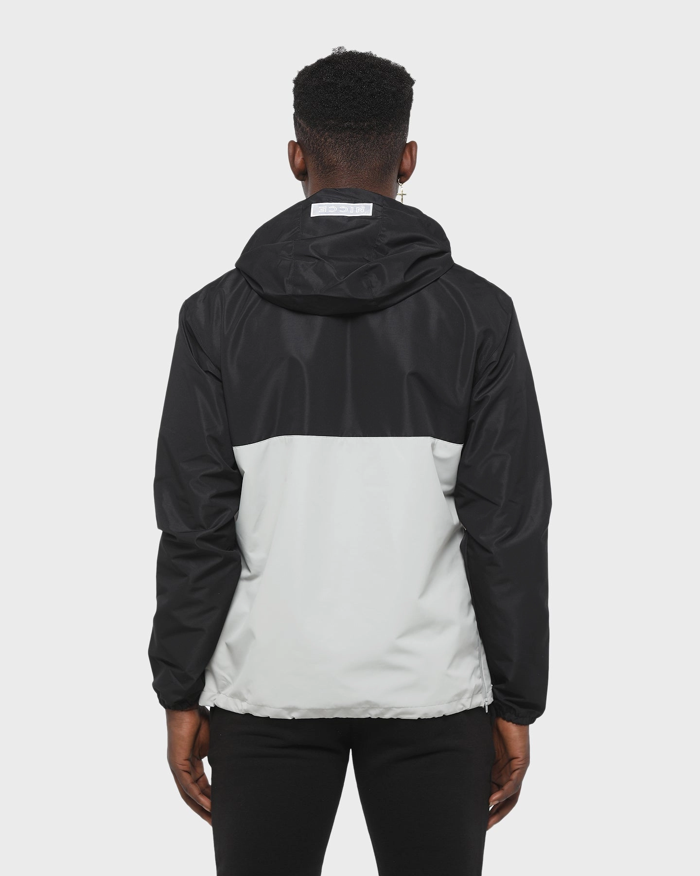 Nicce Casta Cagoule Jacket Black/Stone Hike
