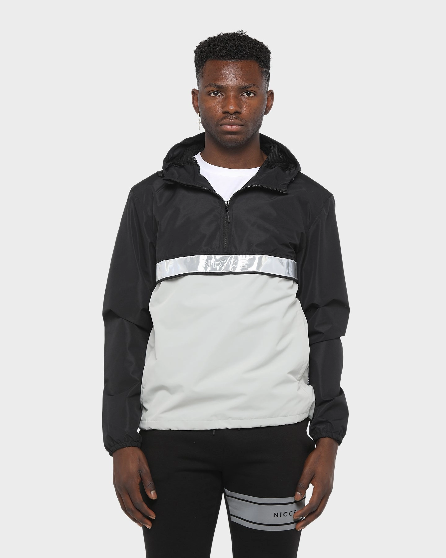 Goods festival - goers Nicce Casta Cagoule Jacket Black/Stone