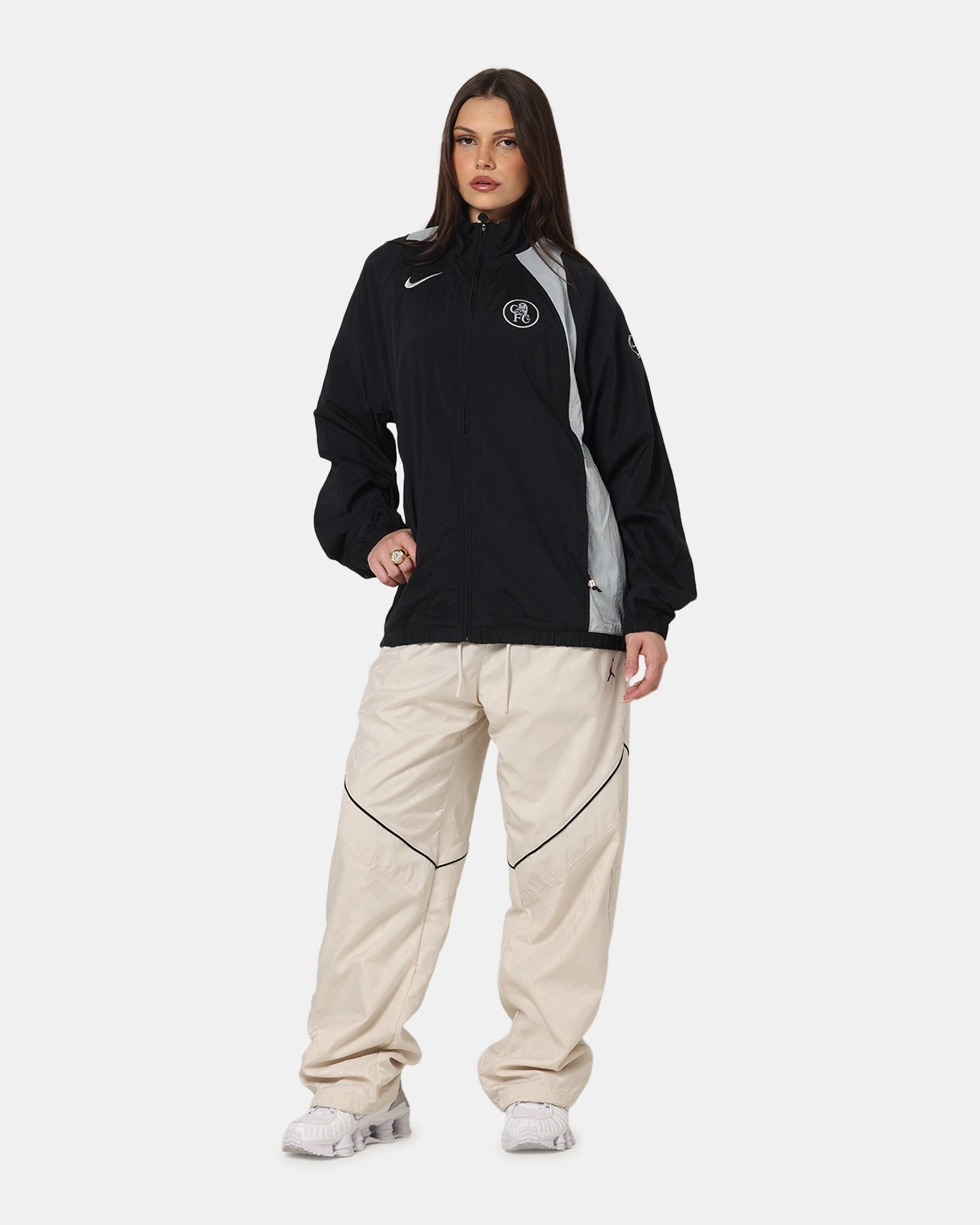 Packable design Walk Nike Chelsea FC Total 90 Track Jacket Black/Silver