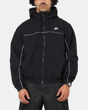Nike Club Athlete Hooded Jacket Black/White/White Versatile Design