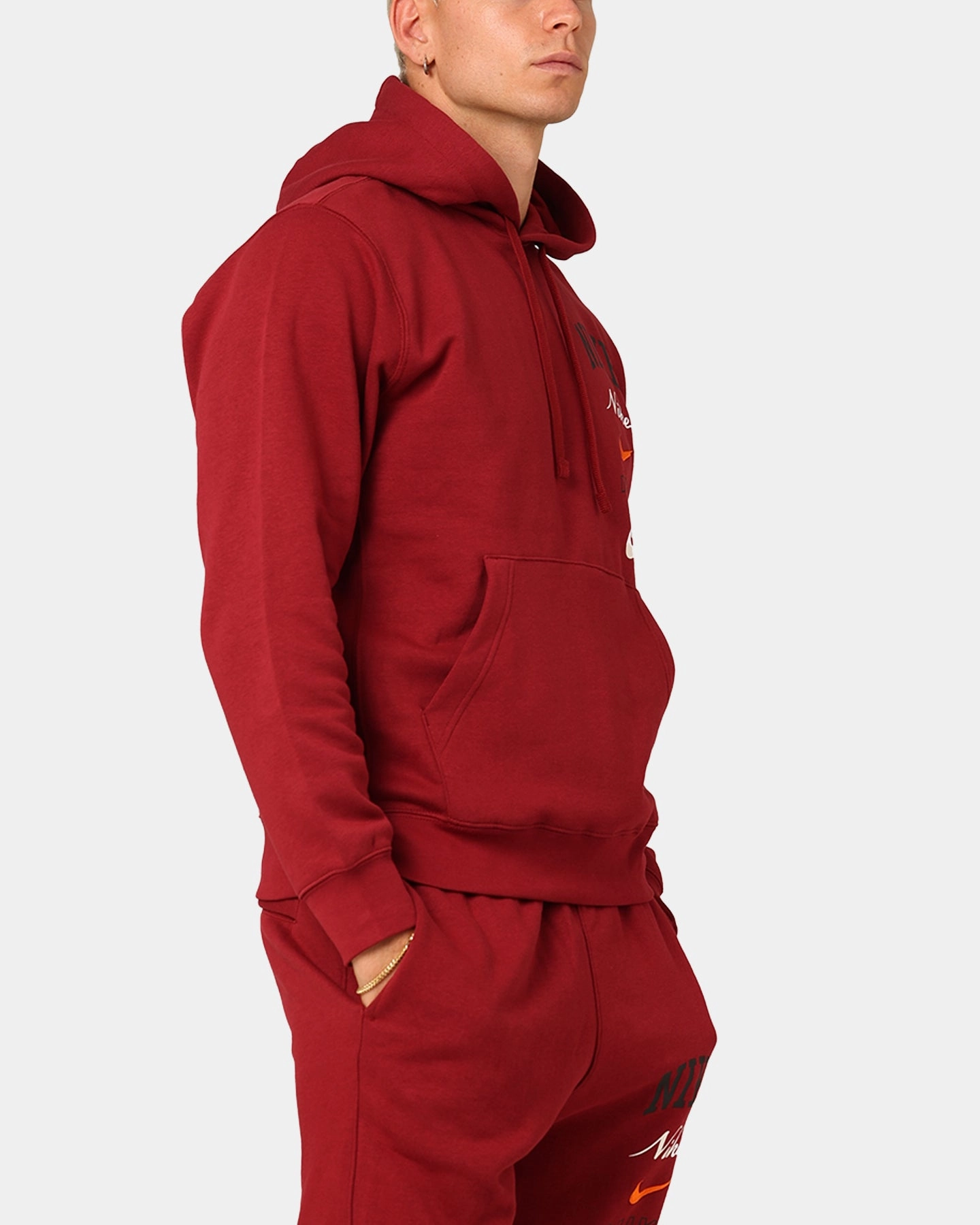 Nike Club Fleece Pullover Hoodie Team Red/Sail Celebrate