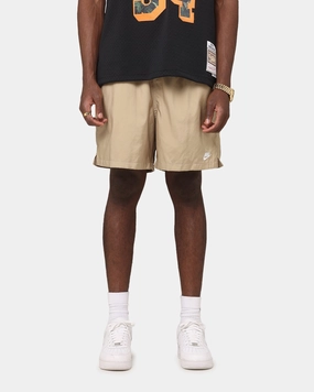Nike Club Flow Shorts Beige/White Linen shorts petite size