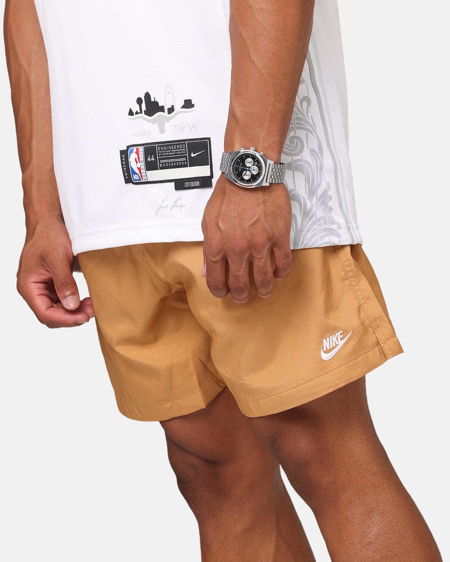 Fast Absorption Textile Antibacterial Nike Club Flow Shorts Flax