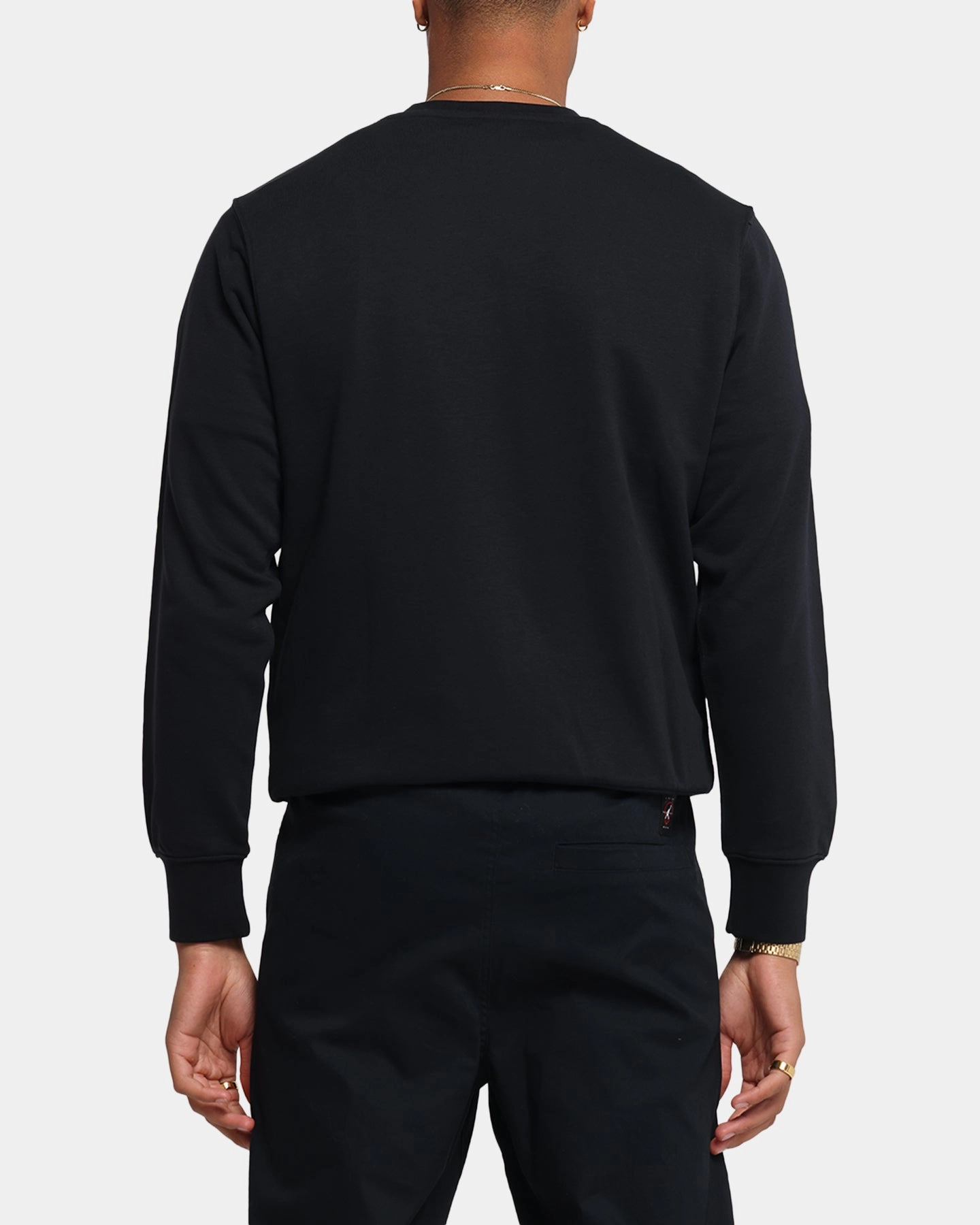 Durable Outer Layer Nike Club French Terry Crewneck Black/White
