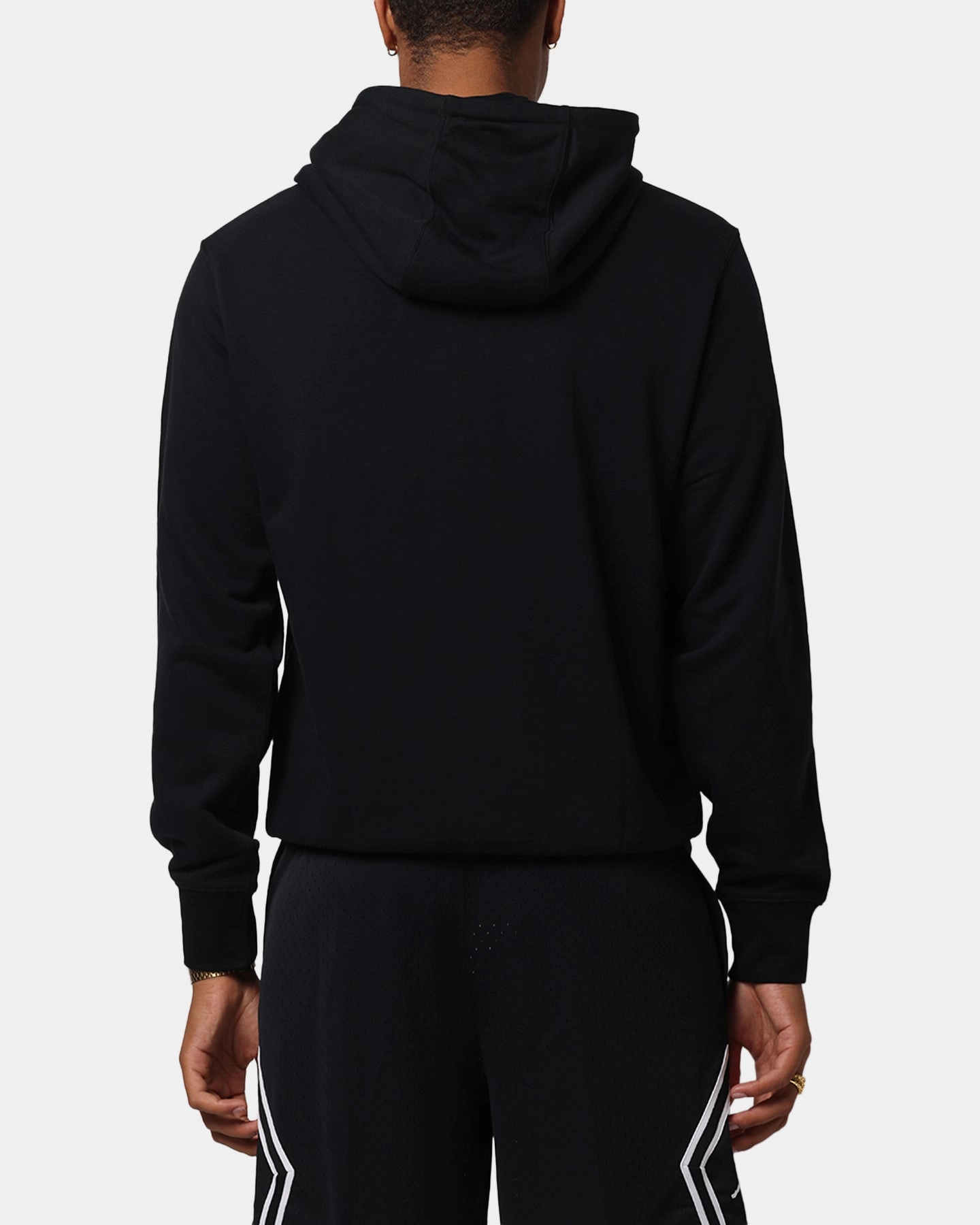 Mid - range State - of - the - art Nike Club French Terry Pullover Hoodie Black/Black/White