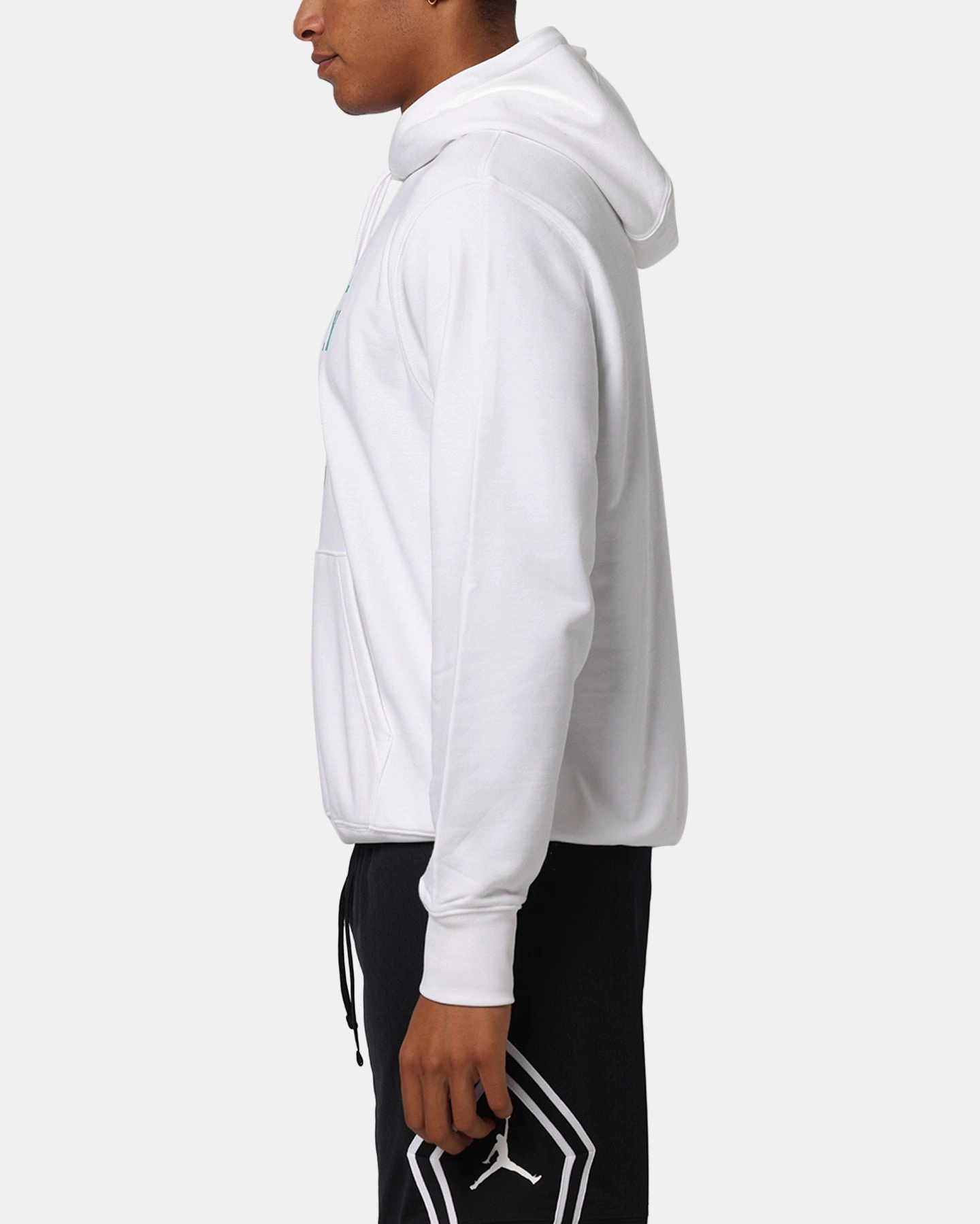 high - efficiency Ultra Lightweight Build Nike Club French Terry Pullover Hoodie White/White/Green