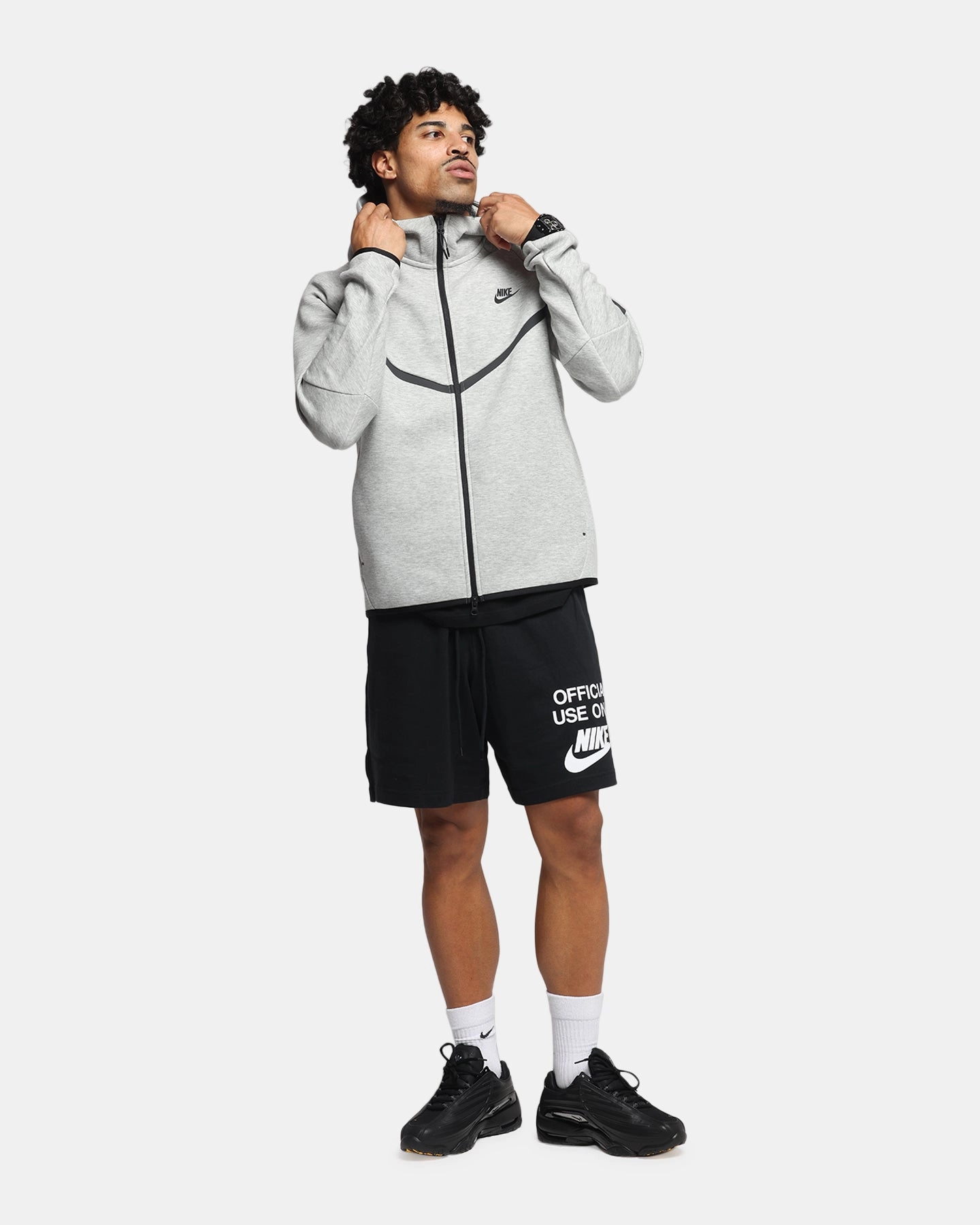 Nike Club Knit Shorts Black/Black/White Tennis wear