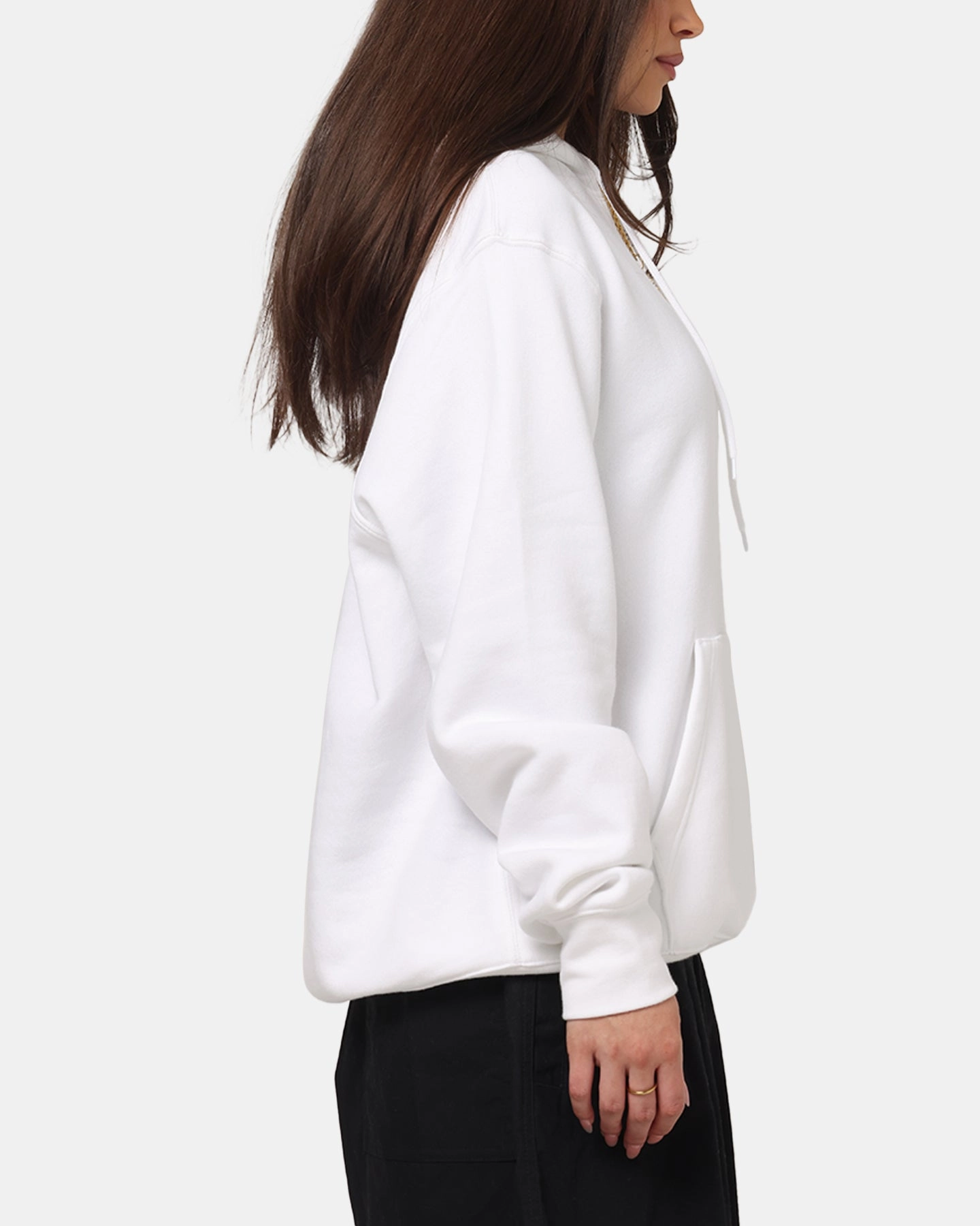 Nike Club Pullover Fleece Hoodie White/White/Black Sporty Style Journal
