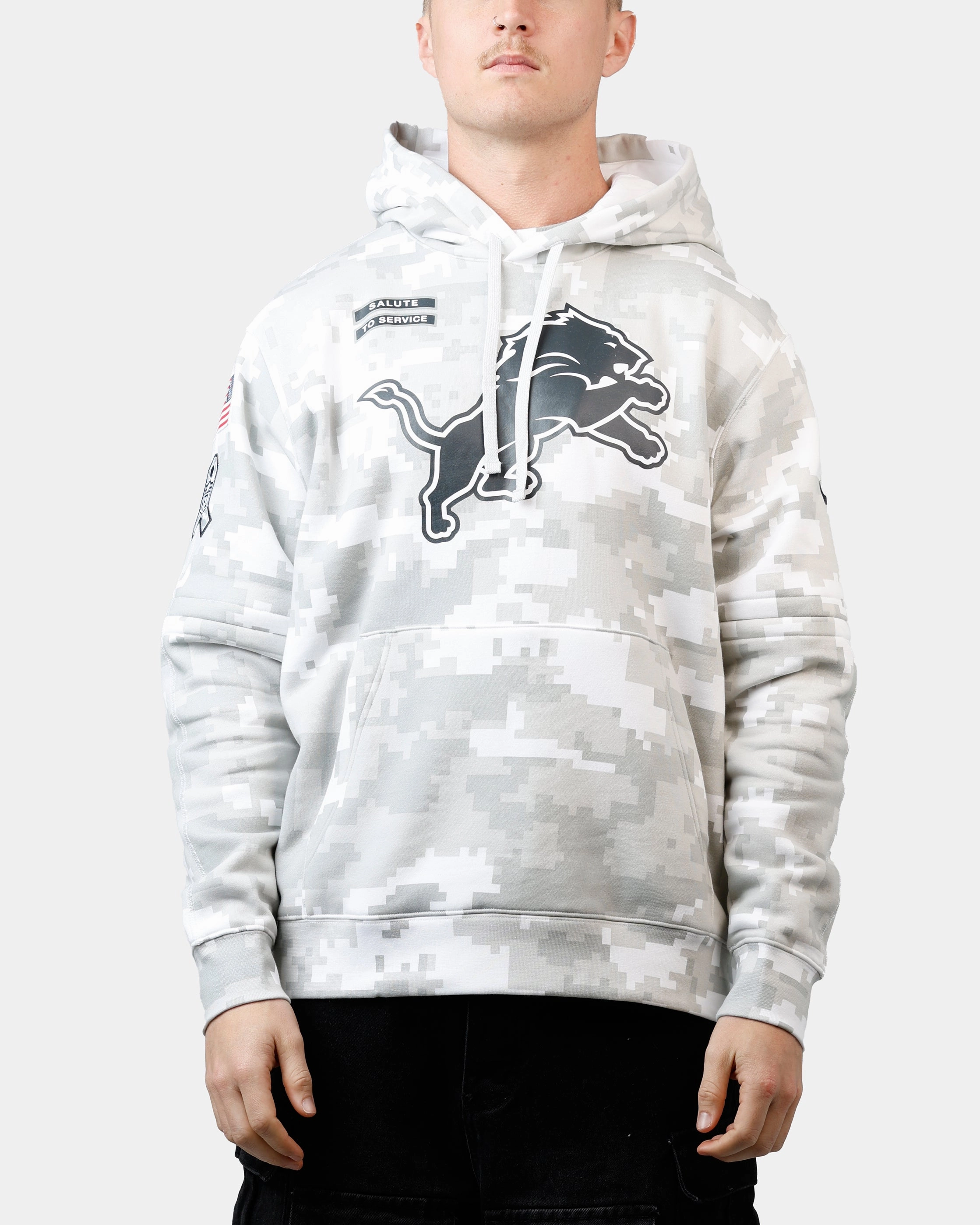 Oil Nike Detroit Lions Salute to Service Hoodie Camouflage