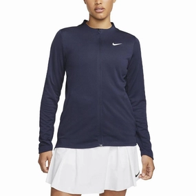 Nike Dri-FIT Club UV Advantage Full-Zip Golf Jacket Obsidian/White - FW23 Women Non Restrictive Movement Cut Reinforced Stress Points
