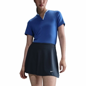 Breathable Material Nike Dri-FIT Tour Flouncy Golf Skirt Thunder Blue/White - FA25 Women